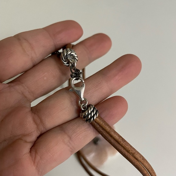 Relios Carolyn Pollack Sterling Silver Pink Mother of Pearl Necklace 18-inches - Picture 4 of 6